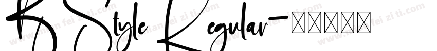 BStyle Regular字体转换